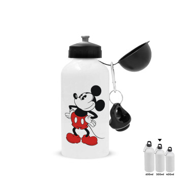 Mickey Classic, Μεταλλικό παγούρι νερού, Λευκό, αλουμινίου 500ml