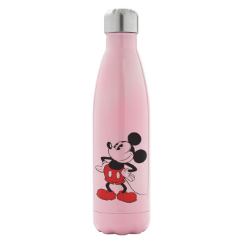 Mickey Classic, Metal mug thermos Pink Iridiscent (Stainless steel), double wall, 500ml