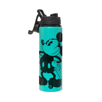 Mickey Classic, Μεταλλικό παγούρι νερού με καπάκι ασφαλείας, αλουμινίου 850ml