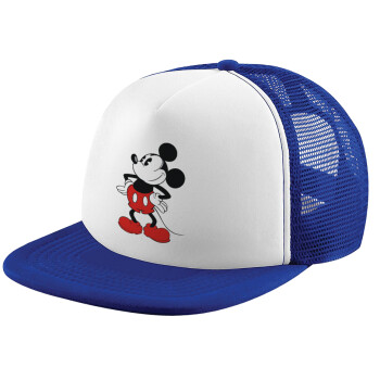 Mickey Classic, Καπέλο Soft Trucker με Δίχτυ Blue/White 