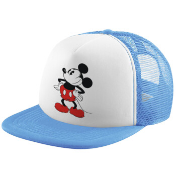 Mickey Classic, Καπέλο Soft Trucker με Δίχτυ Γαλάζιο/Λευκό