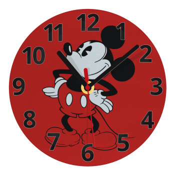 Mickey Classic, Ρολόι τοίχου γυάλινο (20cm)
