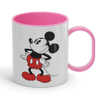 Mickey Classic, Κούπα (πλαστική) (BPA-FREE) Polymer Ροζ για παιδιά, 330ml