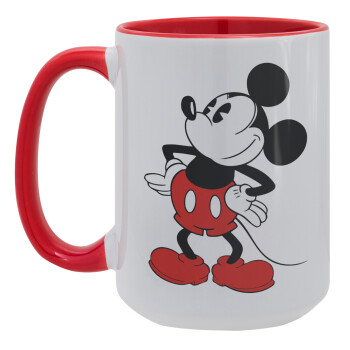 Mickey Classic, Κούπα Mega 15oz, κεραμική Κόκκινη, 450ml