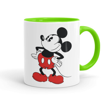 Mickey Classic, Mug colored light green, ceramic, 330ml