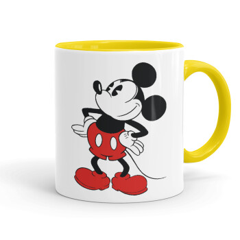 Mickey Classic, Mug colored yellow, ceramic, 330ml