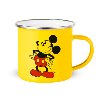 Mickey Classic, Yellow Enamel Metallic Cup 360ml