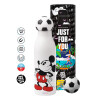 Soccer Metal mug thermos, double wall, 550ml