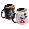 Color changing magic Mug, ceramic, 330ml when adding hot liquid inside, the black colour desappears (1 pcs)