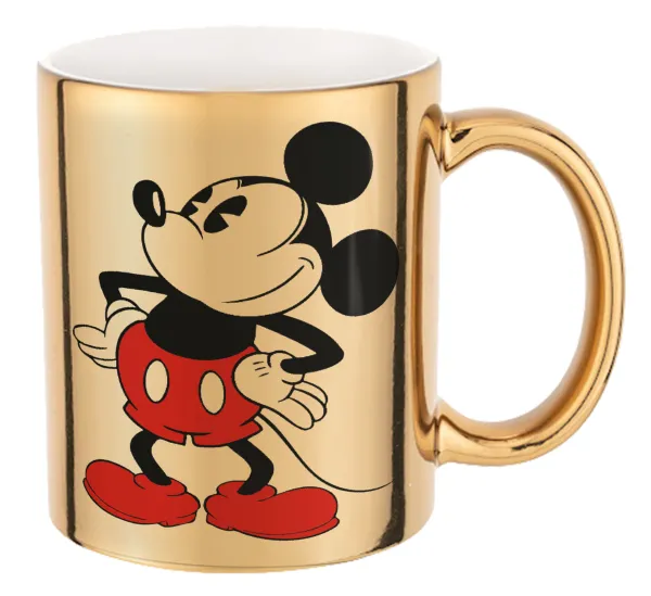 Mickey Classic — Mug ceramic, gold mirror, 330ml