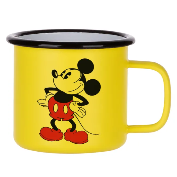 Mickey Classic — Κούπα Μεταλλική εμαγιέ ΜΑΤ Κίτρινη 360ml