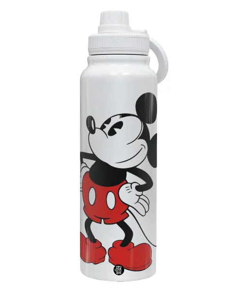Mickey Classic — 1L Stainless Steel Thermal Bottle with Phone Holder & Double Wall Insulation