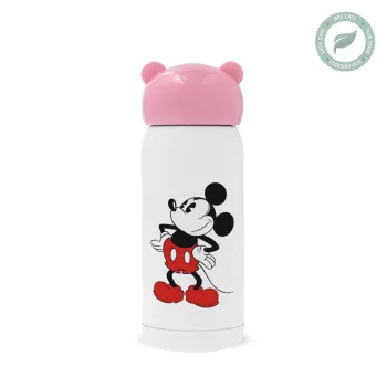 Mickey Classic, Ροζ ανοξείδωτο παγούρι θερμό (Stainless steel), 320ml