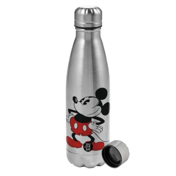 Mickey Classic, Metallic water bottle, stainless steel, 750ml