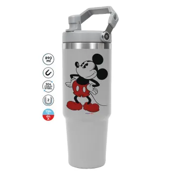 Mickey Classic, ΓΚΡΙ χρώματος Θερμός Ανοξείδωτο 890ml (30oz) με χερούλι