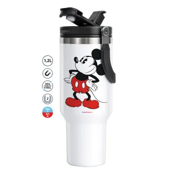 Mickey Classic, Mega Tumbler με καπάκι, διπλού τοιχώματος (θερμό) 1,2L
