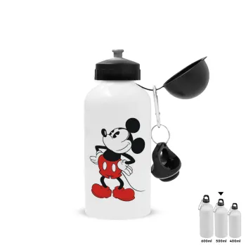 Mickey Classic, Μεταλλικό παγούρι νερού, Λευκό, αλουμινίου 500ml