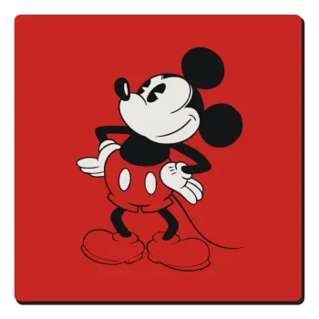 Mickey Classic, Τετράγωνο μαγνητάκι ξύλινο 6x6cm