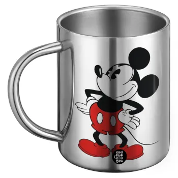 Mickey Classic, Ανοξείδωτη Μεταλλική Κούπα 450ml - Διπλού Τοιχώματος