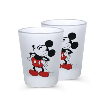 Mickey Classic, Σφηνοπότηρα γυάλινα 45ml του πάγου (2 τεμάχια)