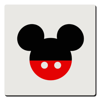 Mickey head, Τετράγωνο μαγνητάκι ξύλινο 6x6cm