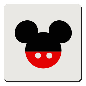 Mickey head, Τετράγωνο μαγνητάκι ξύλινο 9x9cm