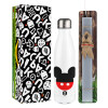 Easter candle, metallic white thermos bottle (500ml) & aromatic flat candle (30cm) (GRAY)