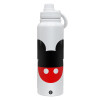 1L Stainless Steel Thermal Bottle with Phone Holder & Double Wall Insulation