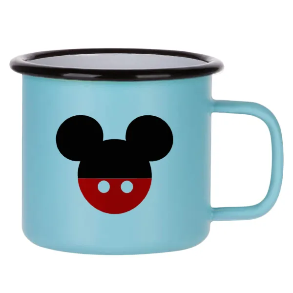 Mickey head — Κούπα Μεταλλική εμαγιέ ΜΑΤ σιέλ 360ml