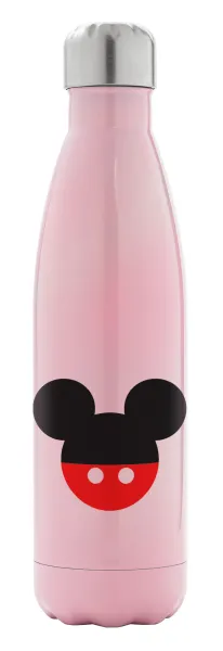 Mickey head — Metal mug thermos Pink Iridiscent (Stainless steel), double wall, 500ml