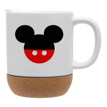 Mickey head, Ceramic coffee mug Cork (MAT), 330ml