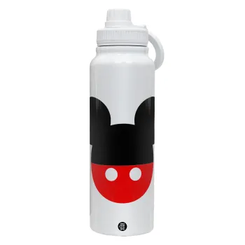 Mickey head, Θερμός 1L Ανοξείδωτο με Βάση Κινητού & Διπλά Τοιχώματα
