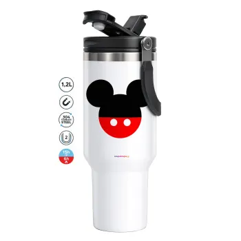 Mickey head, Mega Tumbler με καπάκι, διπλού τοιχώματος (θερμό) 1,2L