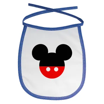 Mickey head, Σαλιάρα μωρού αλέκιαστη με κορδόνι Μπλε