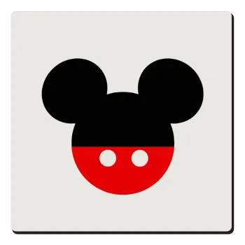 Mickey head, Τετράγωνο μαγνητάκι ξύλινο 6x6cm