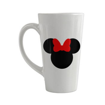 Minnie head, Κούπα κωνική Latte Μεγάλη, κεραμική, 450ml