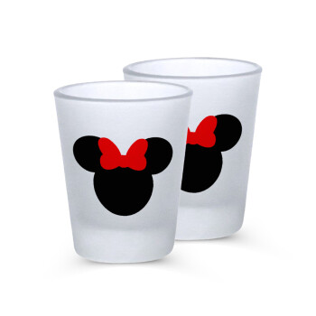 Minnie head, Σφηνοπότηρα γυάλινα 45ml του πάγου (2 τεμάχια)