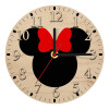 Ρολόι τοίχου ξύλινο plywood (20cm)