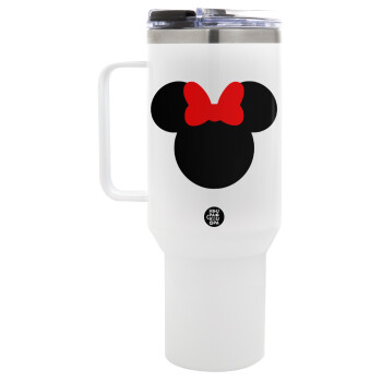 Minnie head, Mega Stainless steel Tumbler with lid, double wall 1,2L