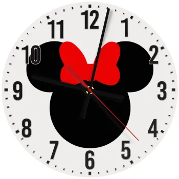 Minnie head, Ρολόι τοίχου ξύλινο (30cm)