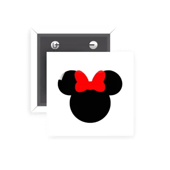 Minnie head, Κονκάρδα παραμάνα τετράγωνη 5x5cm