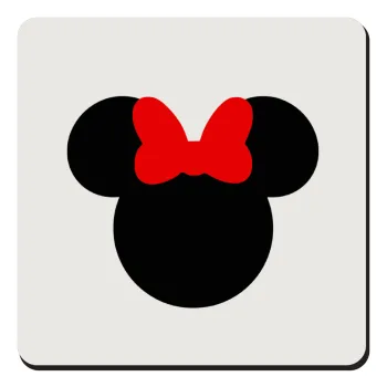 Minnie head, Τετράγωνο μαγνητάκι ξύλινο 9x9cm