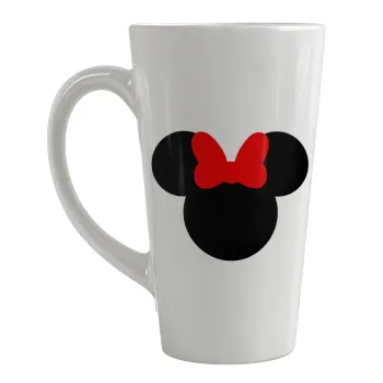 Minnie head, Κούπα κωνική Latte Μεγάλη, κεραμική, 450ml