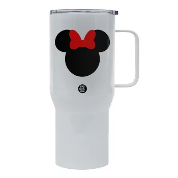 Minnie head, Mega Stainless steel Tumbler with lid, double wall 750L