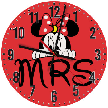 Minnie Mrs, Ρολόι τοίχου ξύλινο (30cm)