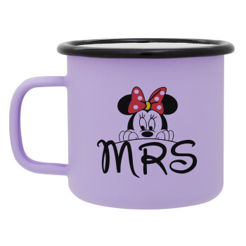 Minnie Mrs, Κούπα Μεταλλική εμαγιέ ΜΑΤ Light Pastel Purple 360ml