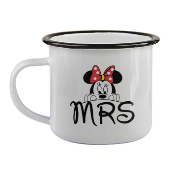 Minnie Mrs, Κούπα εμαγιέ με μαύρο χείλος 360ml