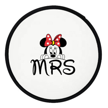 Minnie Mrs, Βεντάλια υφασμάτινη αναδιπλούμενη με θήκη (20cm)