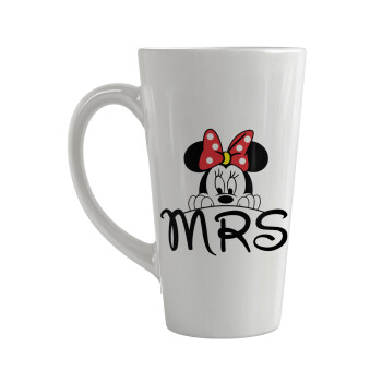 Minnie Mrs, Κούπα κωνική Latte Μεγάλη, κεραμική, 450ml