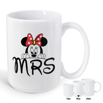 Minnie Mrs, Κούπα Mega, κεραμική, 450ml